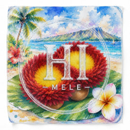 Unterstütze HIMELE Hawaiian Bandana ‘Ulī’ulī Halstuch