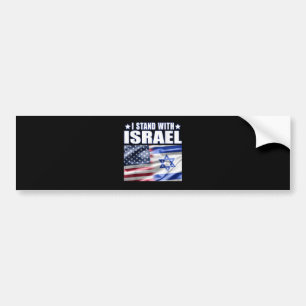 Unterstütze Israel Ich stehe hinter Israel Autoaufkleber