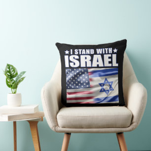 Unterstütze Israel Ich stehe hinter Israel  Kissen