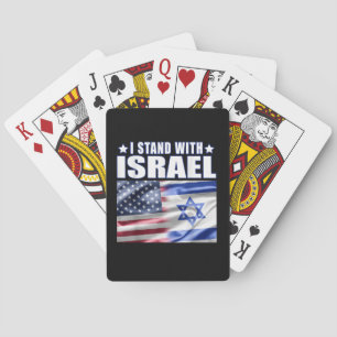 Unterstütze Israel Ich stehe hinter Israel  Spielkarten