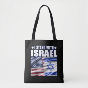 Unterstütze Israel Ich stehe hinter Israel  Tasche