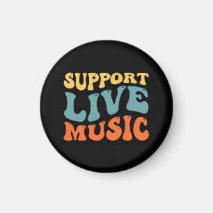 Unterstütze Live-Musik - Retro-Typografie-Band Mer Magnet