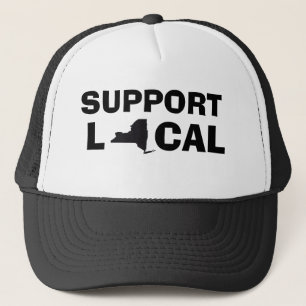 Unterstütze Lokal Hut - New York (NY) Truckerkappe