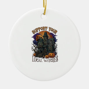 Unterstütze lokale Hexen Halloween Spukhaus Pumpe Keramik Ornament