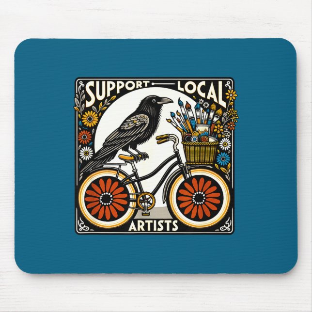 Unterstütze lokale Künstler  Mousepad (Vorne)