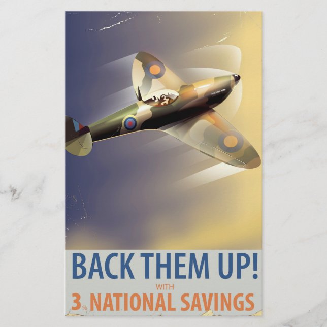 Unterstütze sie! WW2 Plakat Briefpapier (Vorderseite)
