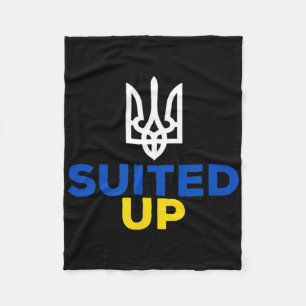 Unterstütze Ukraine Das ist mein Anzug Ukrainische Fleecedecke