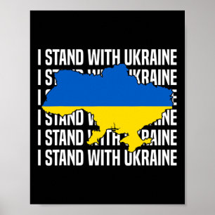 Unterstütze Ukraine Flagge Ukrainische Liebe Ich S Poster