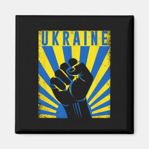 Unterstütze Ukraine Hand Fist Ukraine Widerstehen Magnet
