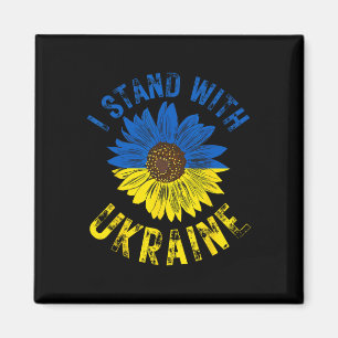 Unterstütze Ukraine Ich stehe mit der ukrainischen Magnet