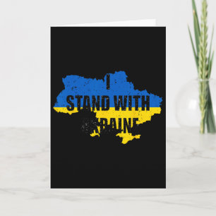 Unterstütze Ukraine Ich stehe mit Ukraine Ukrainis Karte