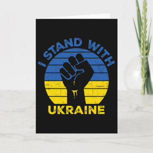 Unterstütze Ukraine Ich stehe mit Ukraine Ukrainis Karte