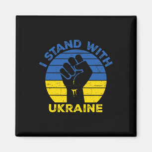 Unterstütze Ukraine Ich stehe mit Ukraine Ukrainis Magnet