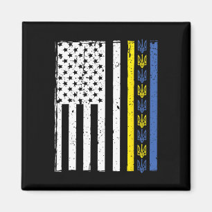 Unterstütze Ukraine Ich stehe mit Ukraine Ukrainis Magnet
