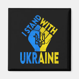 Unterstütze Ukraine Ich stehe mit Ukraine Ukrainis Magnet