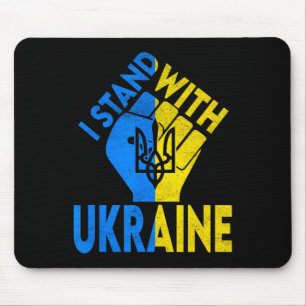 Unterstütze Ukraine Ich stehe mit Ukraine Ukrainis Mousepad
