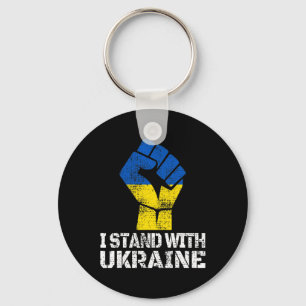 Unterstütze Ukraine Ich stehe mit Ukraine Ukrainis Schlüsselanhänger