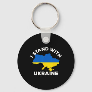 Unterstütze Ukraine Ich stehe mit Ukraine Ukrainis Schlüsselanhänger