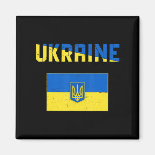 Unterstütze Ukraine Vintage Kostüm Ich stehe mit U Magnet