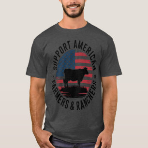 Unterstützen Sie amerikanische Landwirte und Ranch T-Shirt