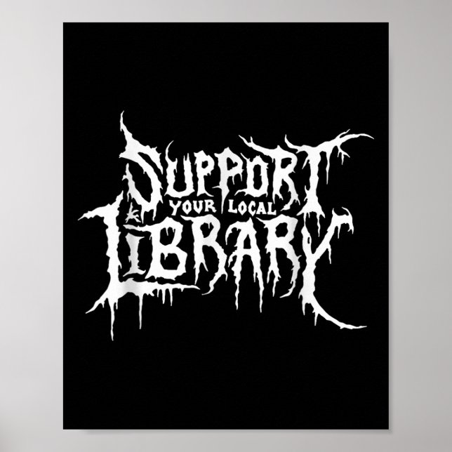 Unterstützen Sie das Bookworm-Design Ihres lokalen Poster (Vorne)