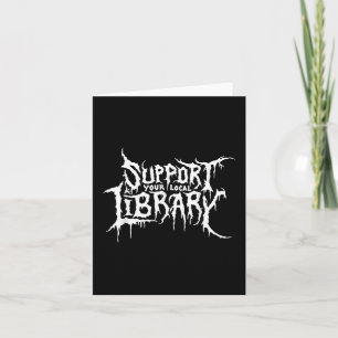 Unterstützen Sie das Design des Horror-Bookworms I Karte
