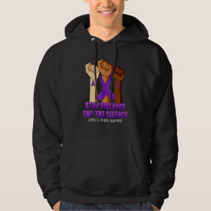 Unterstützen Sie das Ende von Gewalt und Schweigen Hoodie