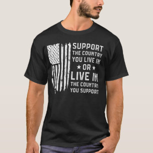 Unterstützen Sie das Land, in dem Sie unter amerik T-Shirt