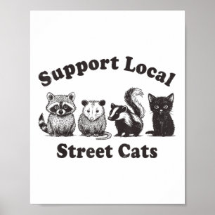 Unterstützen Sie das lokale Straßenkatzen-Team Tra Poster