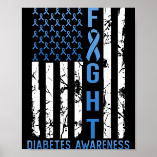 Unterstützen Sie den Kampf USA-Flagge Typ 2 Typ 1 Poster