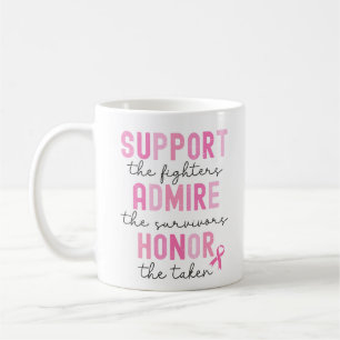 Unterstützen Sie die Kämpfer gegen Brustkrebs Pink Kaffeetasse