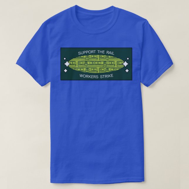 Unterstützen Sie die Rail Workers Strike RMT T-Shirt (Design vorne)