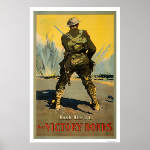 Unterstützen Sie ihn!  Kaufen Sie Sieg-Bindungen Poster