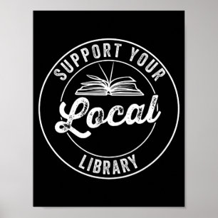 Unterstützen Sie Ihr lokales Bibliotheksmagazin Poster
