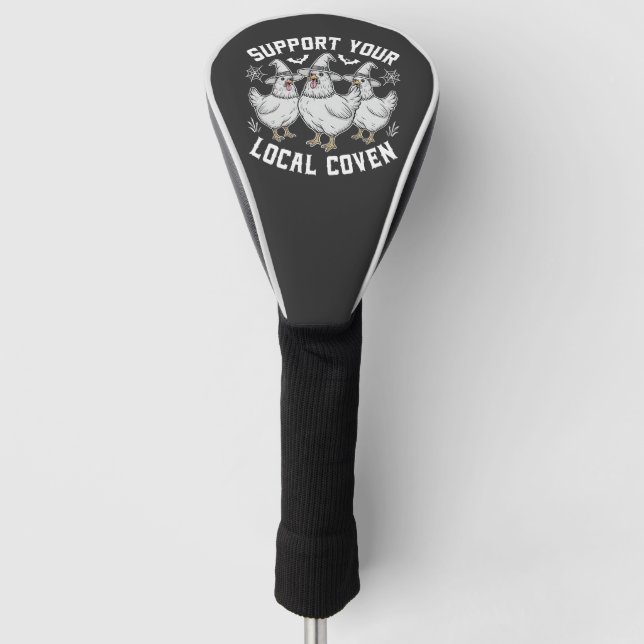Unterstützen Sie Ihr lokales Coven Rooster Hallowe Golf Headcover (Vorderseite)