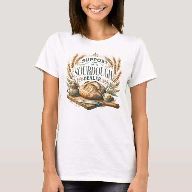 Unterstützen Sie Ihr lokales Einkauf-Händlerfest T-Shirt (Vorderseite)