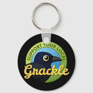 Unterstützen Sie Ihr lokales Grackle Schlüsselanhänger