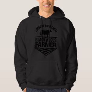 Unterstützen Sie Ihre lokale Schwarzangus-Bauer-Ku Hoodie