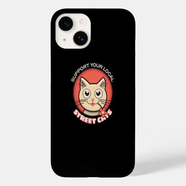 Unterstützen Sie Ihre lokalen Straßenkatzen Case-Mate iPhone 14 Hülle (Rückseite)