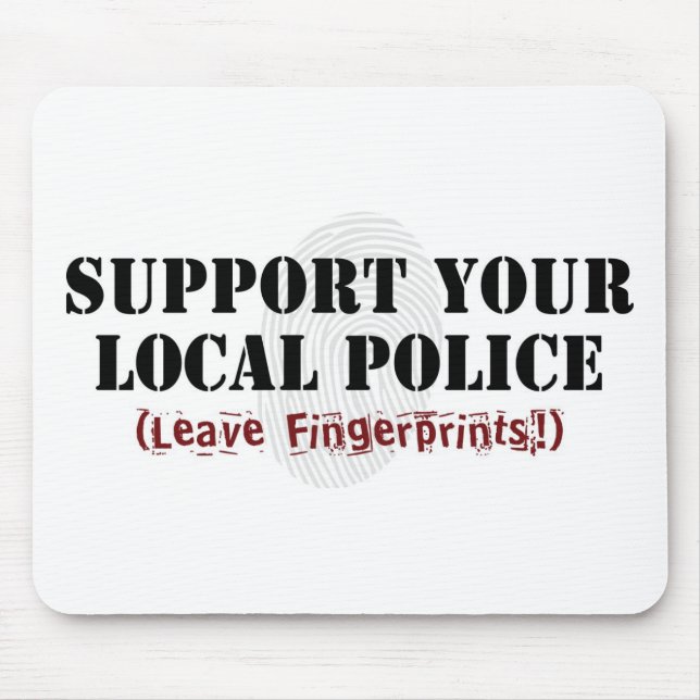 Unterstützen Sie Ihre örtliche Polizei - Fingerabd Mousepad (Vorne)