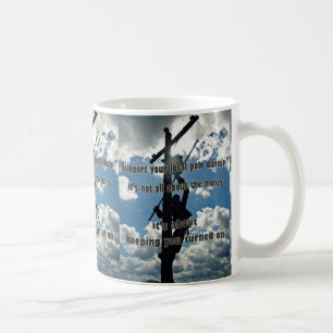 Unterstützen Sie Ihren Lineman Kaffeetasse