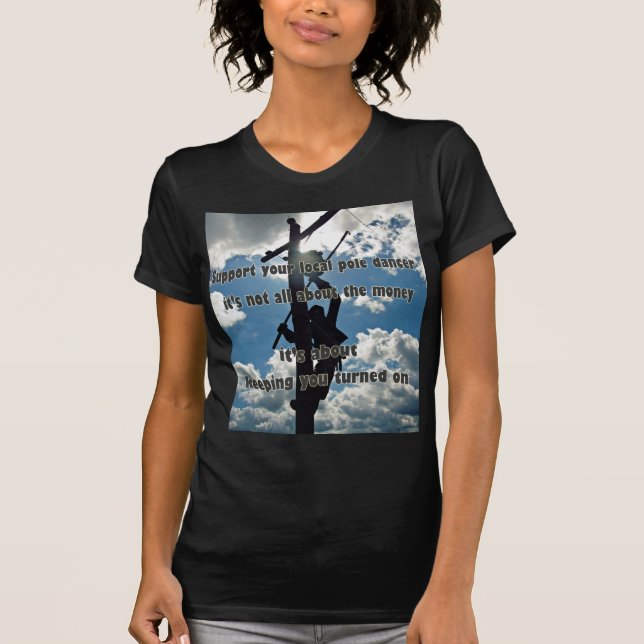 Unterstützen Sie Ihren Lineman T-Shirt (Vorderseite)