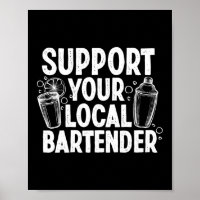 Unterstützen Sie Ihren lokalen Barkeeper Funny Bar