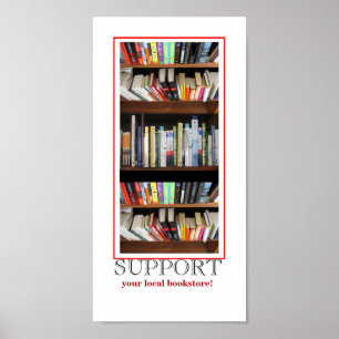 Unterstützen Sie Ihren lokalen Buchladen Poster