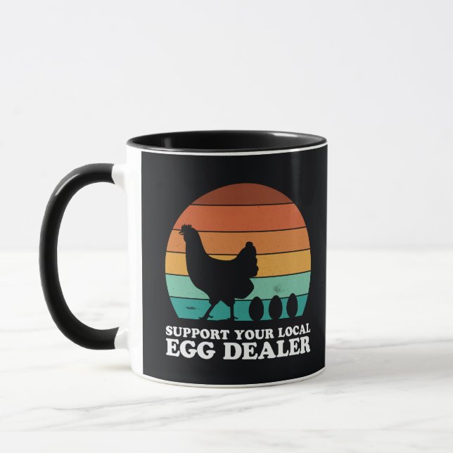 UNTERSTÜTZEN SIE IHREN LOKALEN EGG-DEALER TASSE (Links)