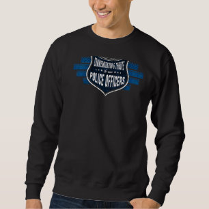 Unterstützen Sie Polizeibeamte ehren die Friedensb Sweatshirt