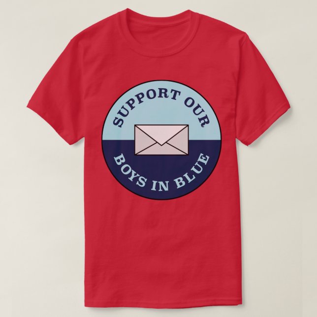 Unterstützen Sie unsere Jungs in blauen USPS T-Shirt (Design vorne)