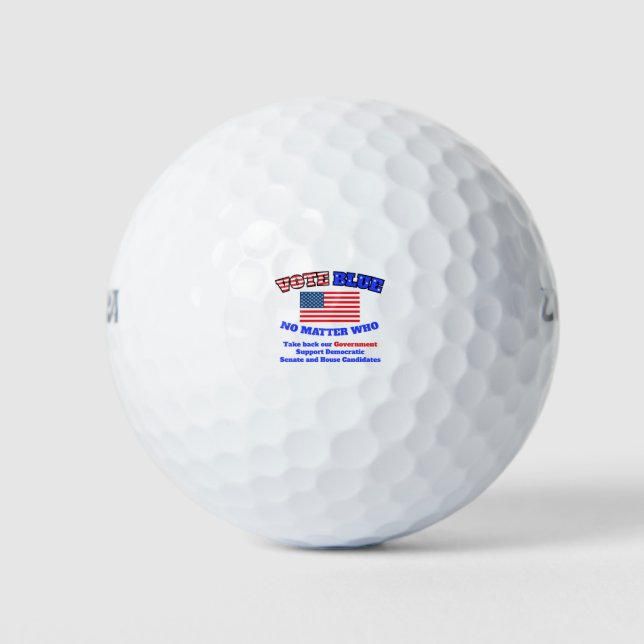 Unterstützende Demokraten Golfball (Vorderseite)