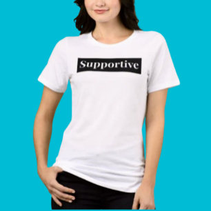 UNTERSTÜTZENDE Fette Block Schriftzug-T-Shirt Tri-Blend Shirt