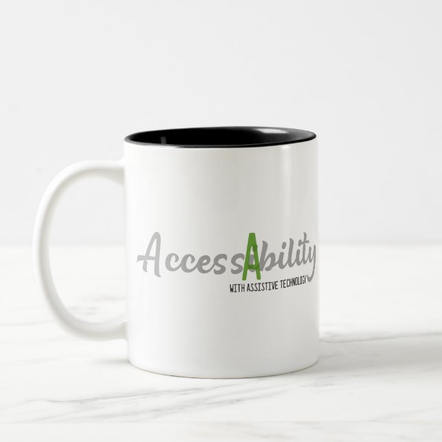 Unterstützende Technologie hilft beim Zugriff auf  Zweifarbige Tasse (Links)